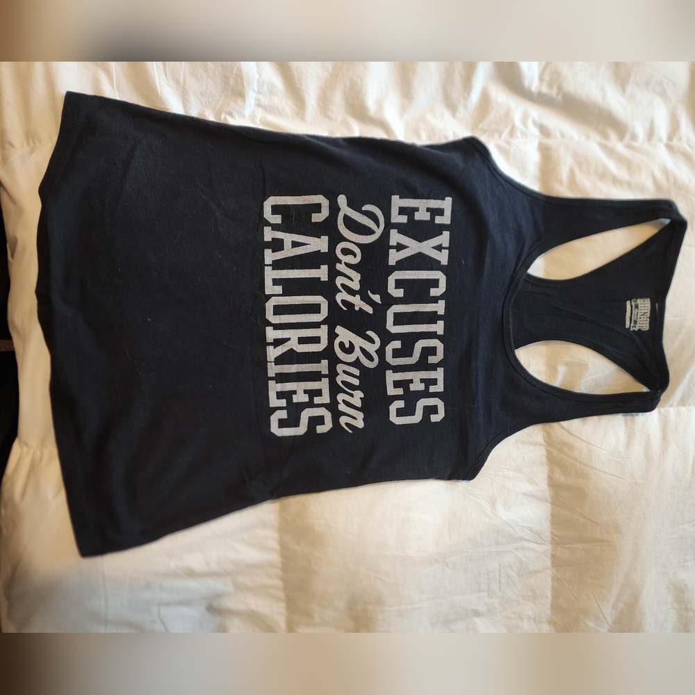 Black Graphic Tank Top